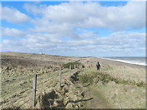 TG1043 : Walking west on the Norfolk Coast Path by Peter Barr