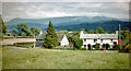 Across Wye Valley to Black Mountains from Boughrood Brest, 1962