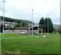 Floodlights and clubhouse, Memorial Ground, Pontypool