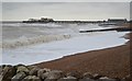 TQ8109 : Rough Sea by Hastings Pier by Julian P Guffogg