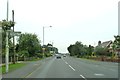 Lancaster Lane approaching the junction with the A49