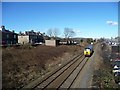 Light engine running south from Clitheroe Station