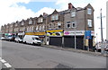 ST1268 : Long row of shops, Holton Road, Barry by Jaggery