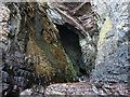 NM4432 : The entrance to Mackinnon's Cave, Mull by Karl and Ali