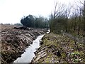 Free flowing drainage ditch