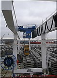 TQ7669 : Rail crane, Chatham Docks by David Anstiss