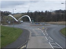NU2311 : Roundabout near Lesbury by Barbara Carr