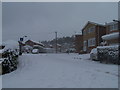 Snow in Spring (2013), Church Close, Oughtibridge - 1