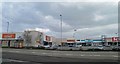 SK9670 : Retail park near Lincoln by Steve  Fareham