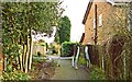 Barriers across footpath near Kittiwake Drive, Spennells, Kidderminster