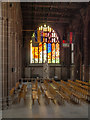 SJ8398 : North Aisle and Revelation Window, Manchester Cathedral by David Dixon