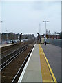 View along the railway from Winchester Station