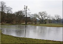 TQ0399 : Flooded fields at Sarratt Bottom by Simon Mortimer