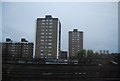 Towerblocks by the railway line