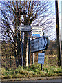 TM3864 : Roadsigns on the B1121 Main Road by Geographer