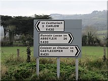 S6877 : Carlow Road Signs by Ian Rob