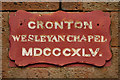 Cronton Wesleyan Chapel - 1845