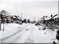 Rednal Hill Lane in the snow
