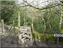 SD9926 : Stile off Wood Hey Lane, Mytholmroyd by Humphrey Bolton