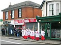 SU7373 : Palm Sunday procession on Wokingham Road by Simon Mortimer