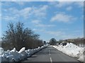 The A5104 approaching Ty-Mawr