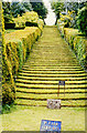 ST7902 : Grass steps at Milton Abbey by Ben Brooksbank