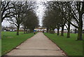 Footpath across Enfield Playing Fields