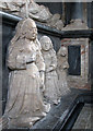 Longstanton: All Saints - grieving daughters on the Hatton monument