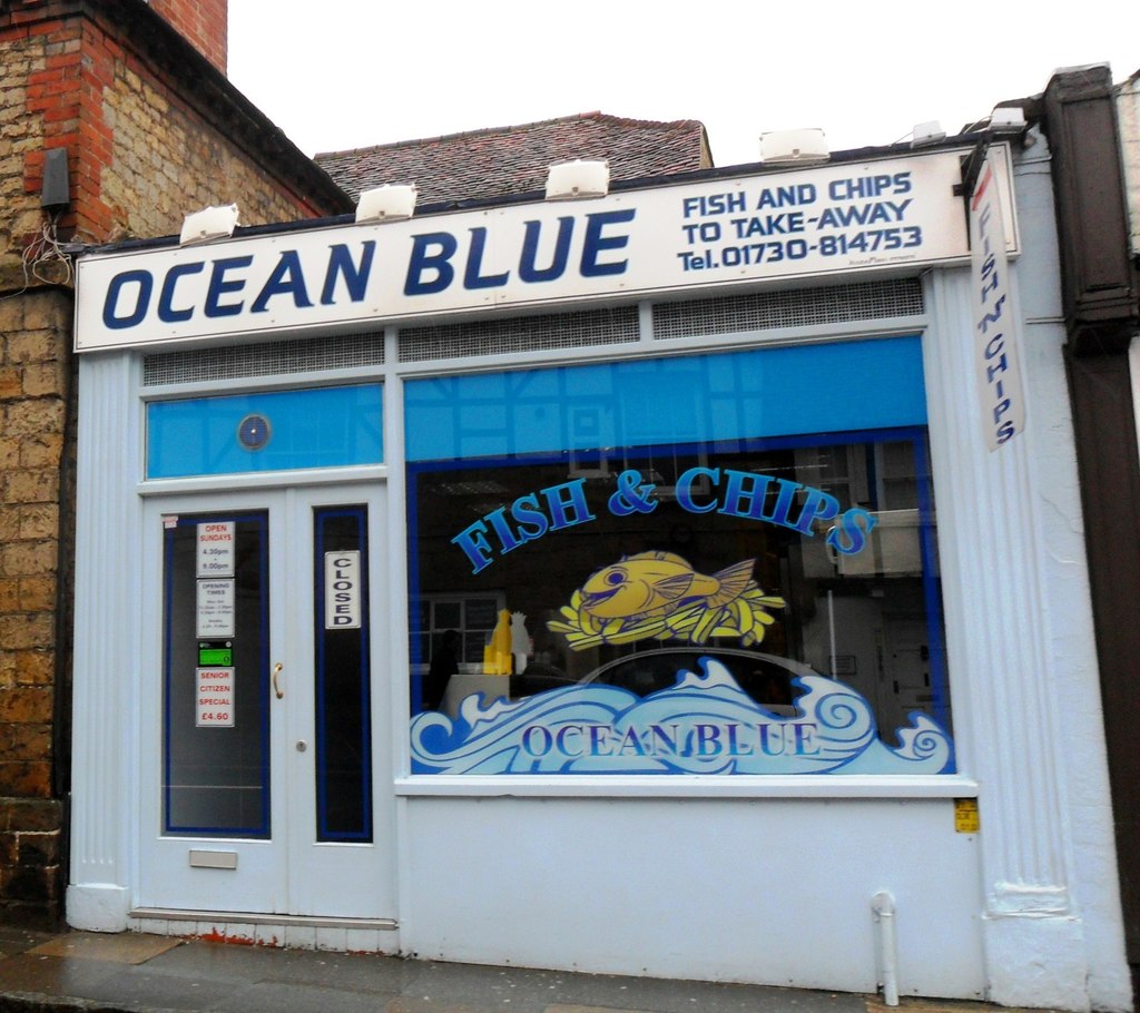 'Ocean Blue' fish and chip shop,... © nick macneill :: Geograph Britain