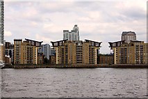 TQ3779 : Riverside apartments in Millwall by Steve Daniels