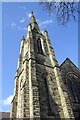 The tower and spire of West Bridgford Baptist Church