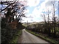 View along the road leading to Biggin Farm