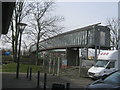 Footbridge over the M1 at Northampton Services