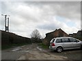 Minor road by Glebe Farm, Trent