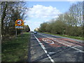 Entering Newport on the A38