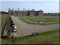 SP9292 : An elevated view of Kirby Hall, Northamptonshire by Richard Humphrey