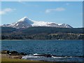 NR9941 : Goatfell from Brodick seafront by Rob Farrow