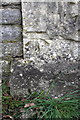 Benchmark on gatepost at entrance to Stoke Park Estate