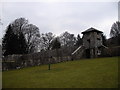 Walled area in the grounds of the Gliffaes Hotel