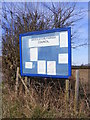 Notice Board at the entrance to Westleton Playing Field