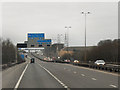 SJ9408 : Southbound M6, approaching the M6 Toll Road by David Dixon