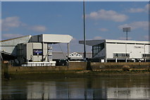 TQ2376 : Craven Cottage, Fulham Football Club, from the river by Christopher Hilton