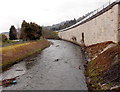 River Ebbw downstream from Danygraig Road bridge, Risca