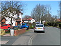 Houses and cars on Huntsmans Drive, Hereford