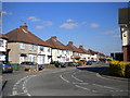 Bend in Meadfield Road, Langley