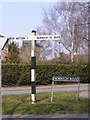 Roadsign  on the B1108 Norwich Street