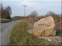 SE0622 : Norland village stone by Humphrey Bolton