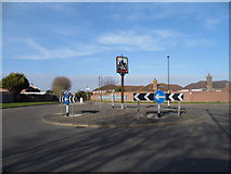 SZ8998 : Roundabout on Nyetimber Lane, Pagham by David Howard