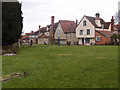 Houses that back on to the Church yard at High Easter