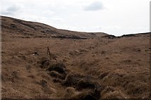 NR3570 : Old boundary line near Lochan Broach, Islay by Becky Williamson
